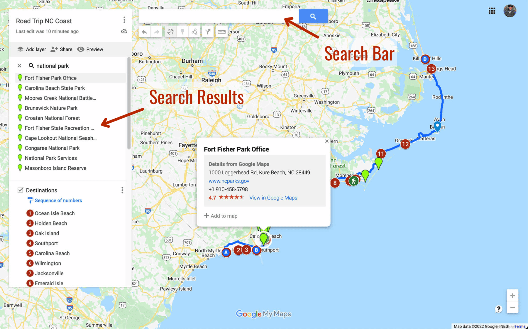 plot trip google maps